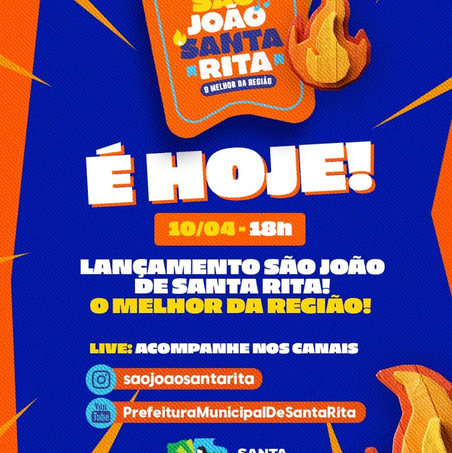 Prefeito Jackson Alvino lança oficialmente o São João de Santa Rita 2025 nesta quinta-feira (10)