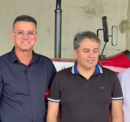 Sargento Neto destaca chegada de novo trator para fortalecer agricultura de Fagundes