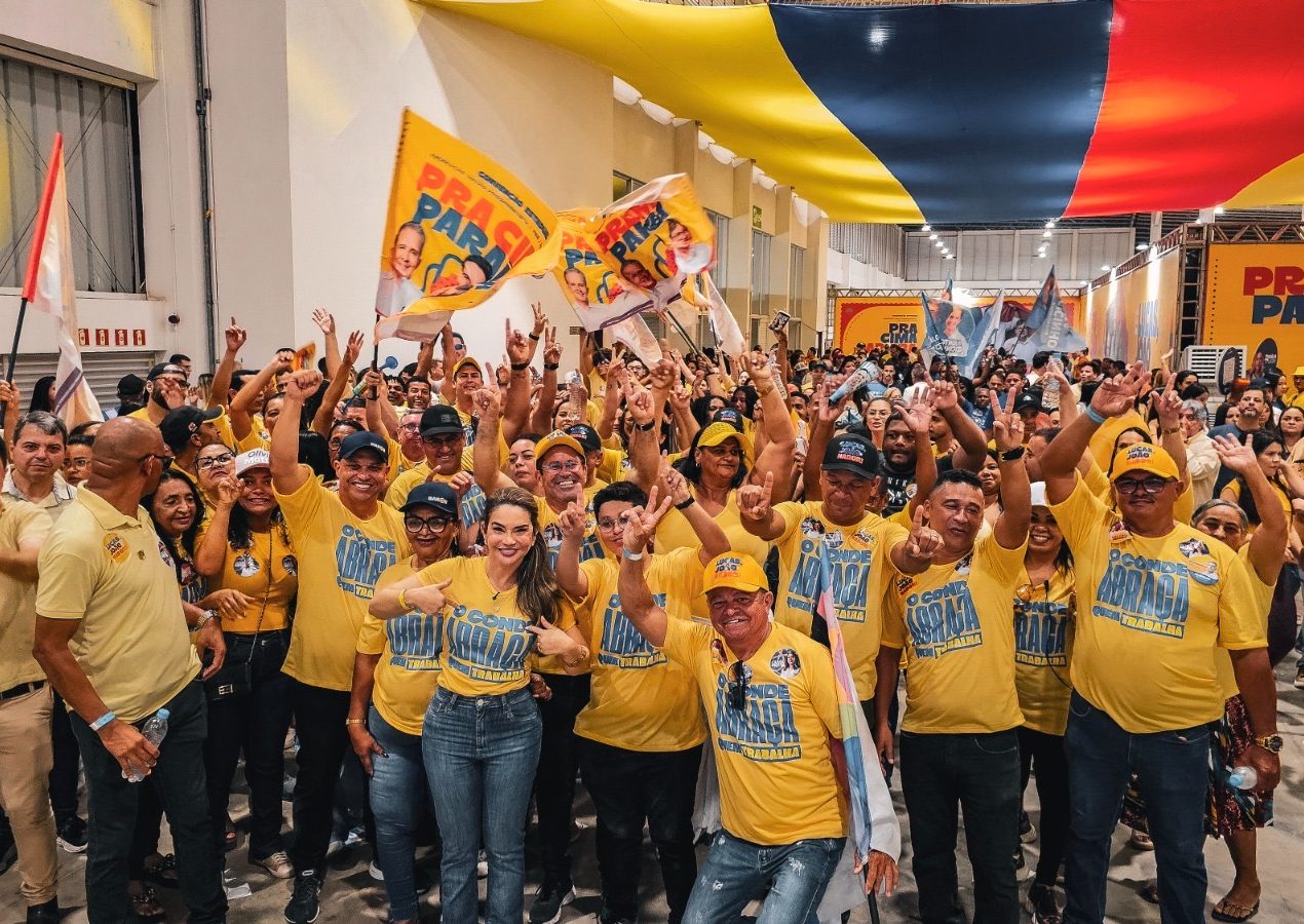 Karla Pimentel lidera maior comitiva do Litoral Sul e reforça protagonismo de Conde em convenção estadual