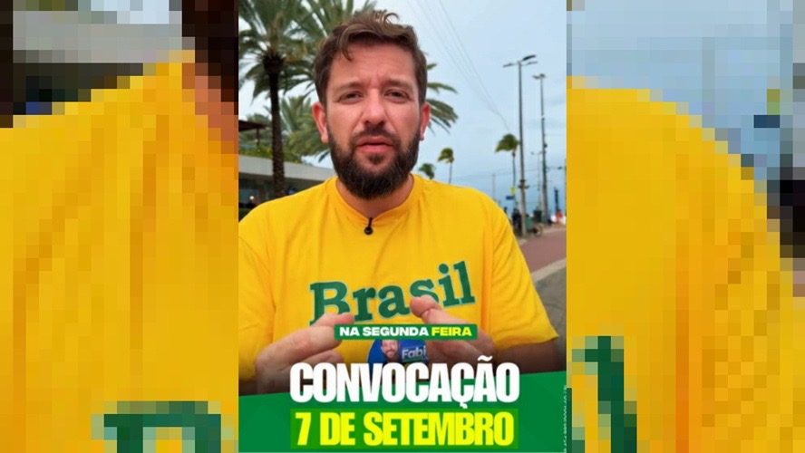 Candidato da Família Bolsonaro, Fábio Lopes chama paraibanos para ato de 7 de Setembro no Busto de Tamandaré: “Vista verde e amarelo e vem!”